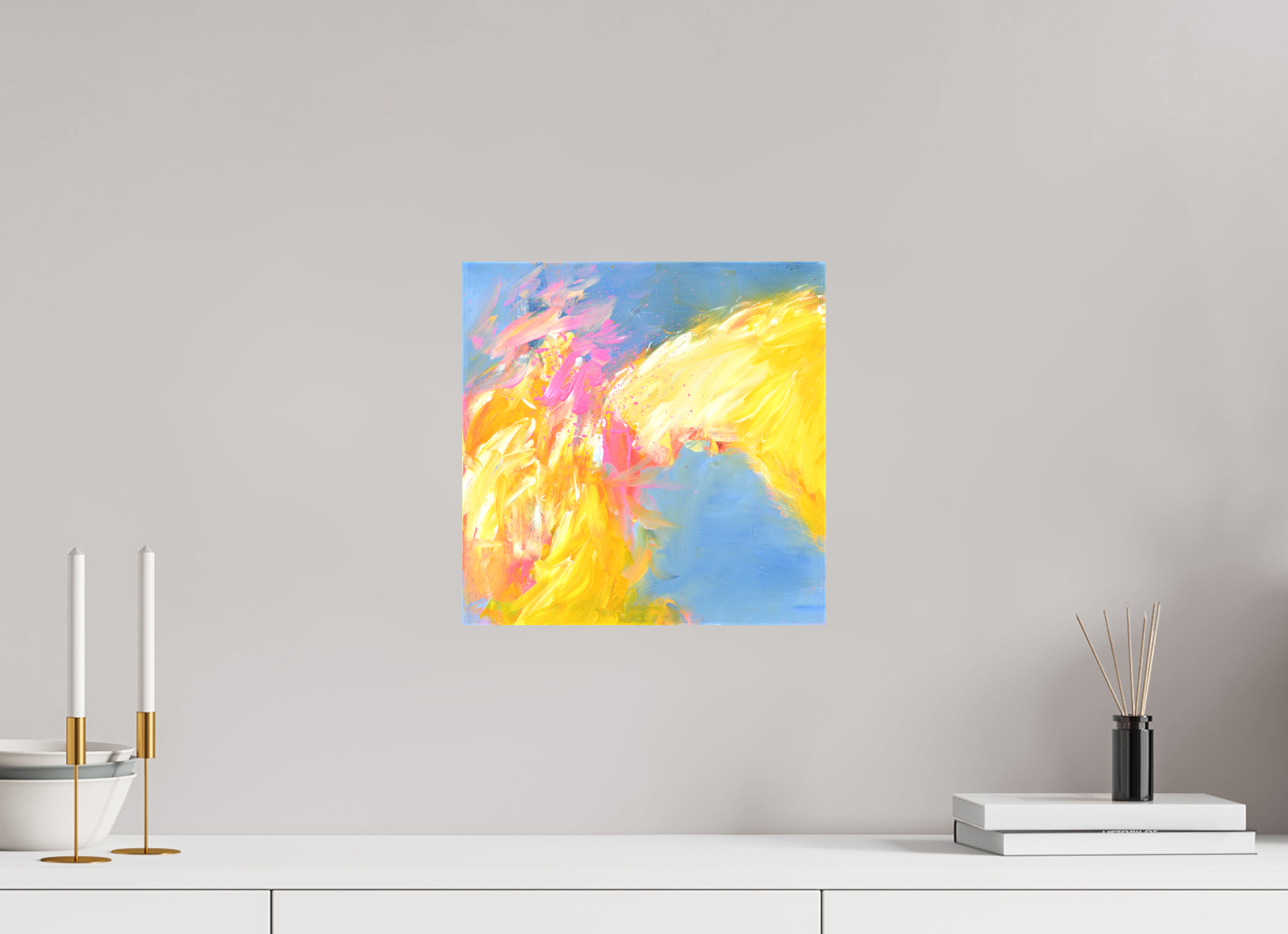 30 x 30 cm, Canvas Print Ein freudvoller Beginn - Canvas Print