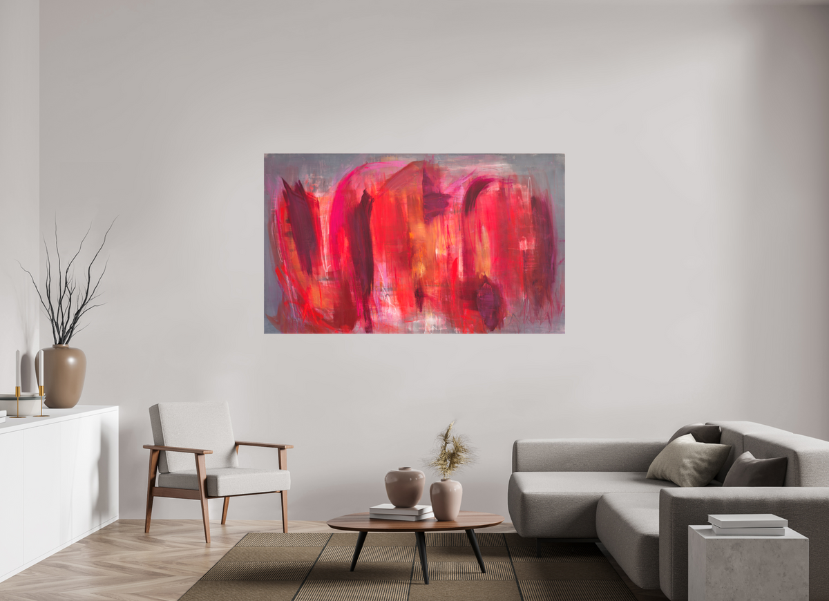 184,1 x 110 cm, Canvas Print Sommerleuchten - Kunstdruck