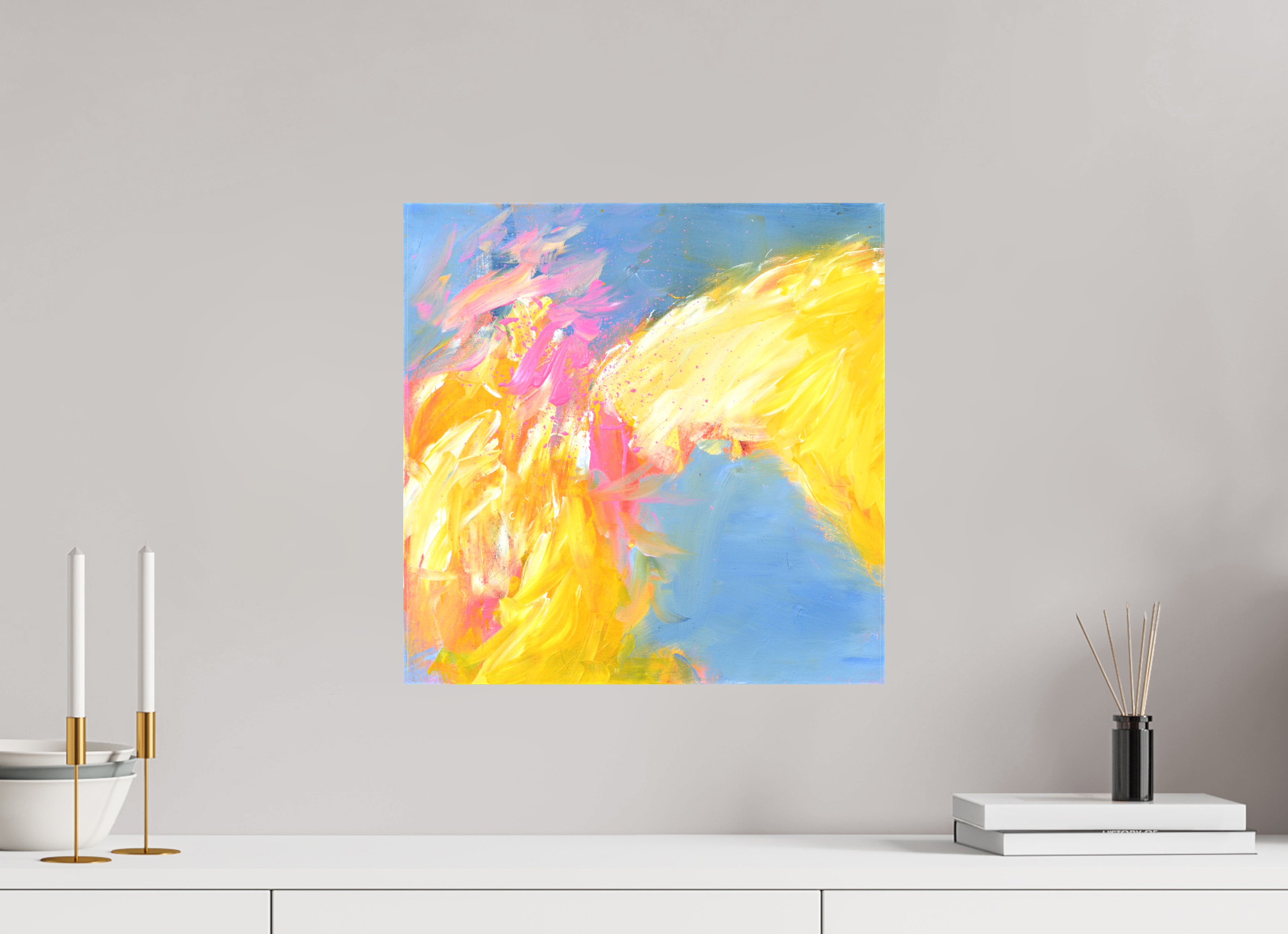 40 x 40 cm, Canvas Print Ein freudvoller Beginn - Canvas Print