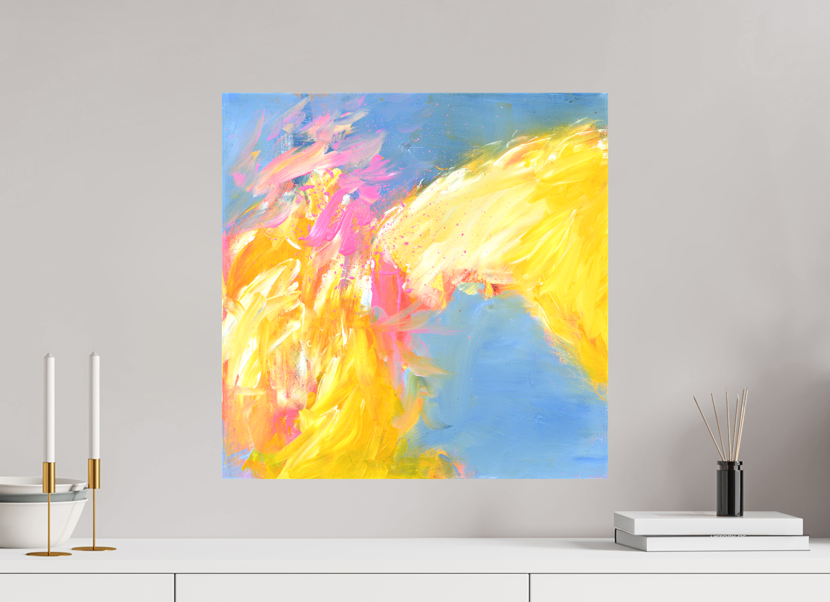 50 x 50 cm, Canvas Print Ein freudvoller Beginn - Canvas Print
