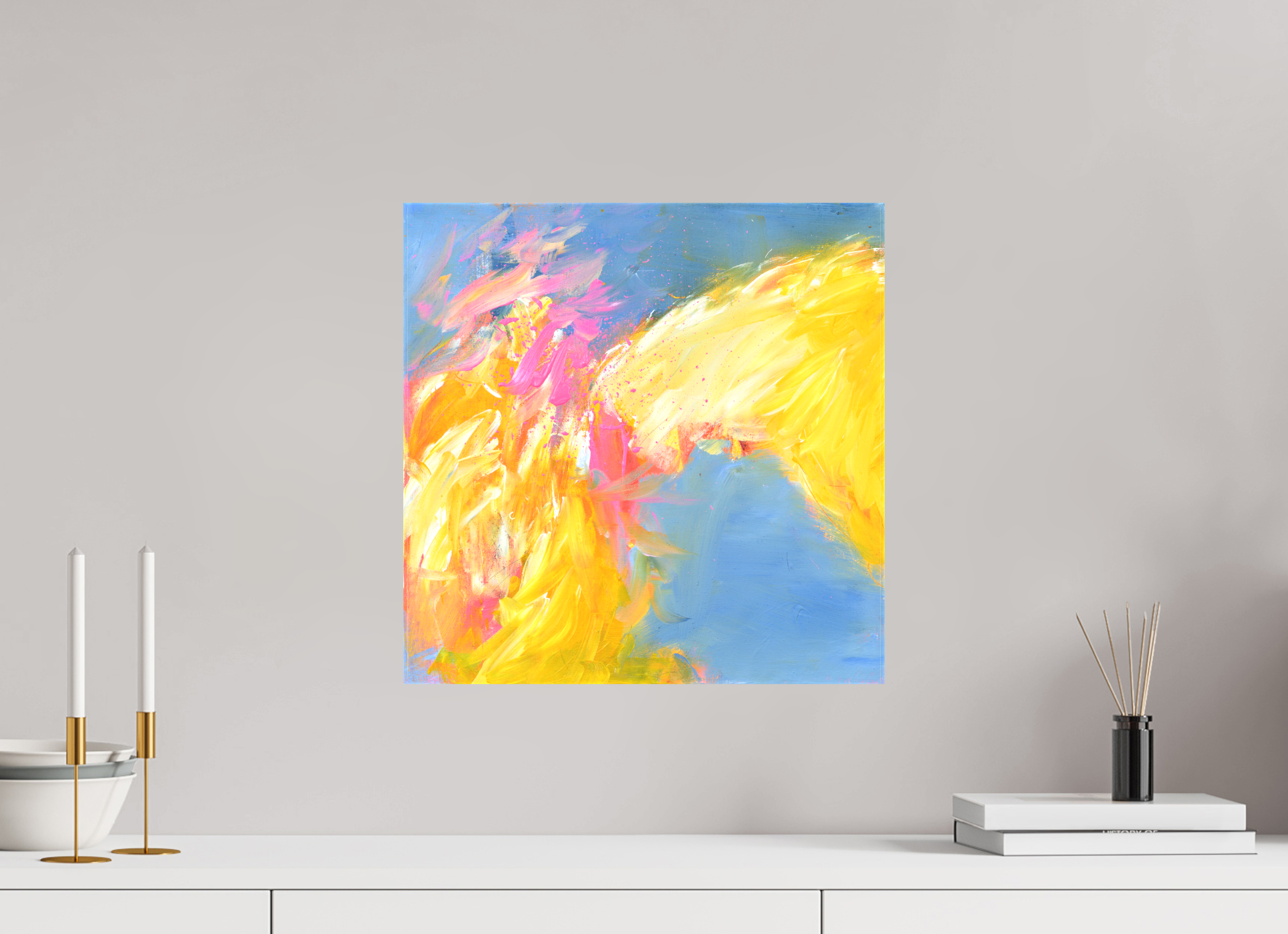 40 x 40 cm, Canvas Print Ein freudvoller Beginn - Canvas Print