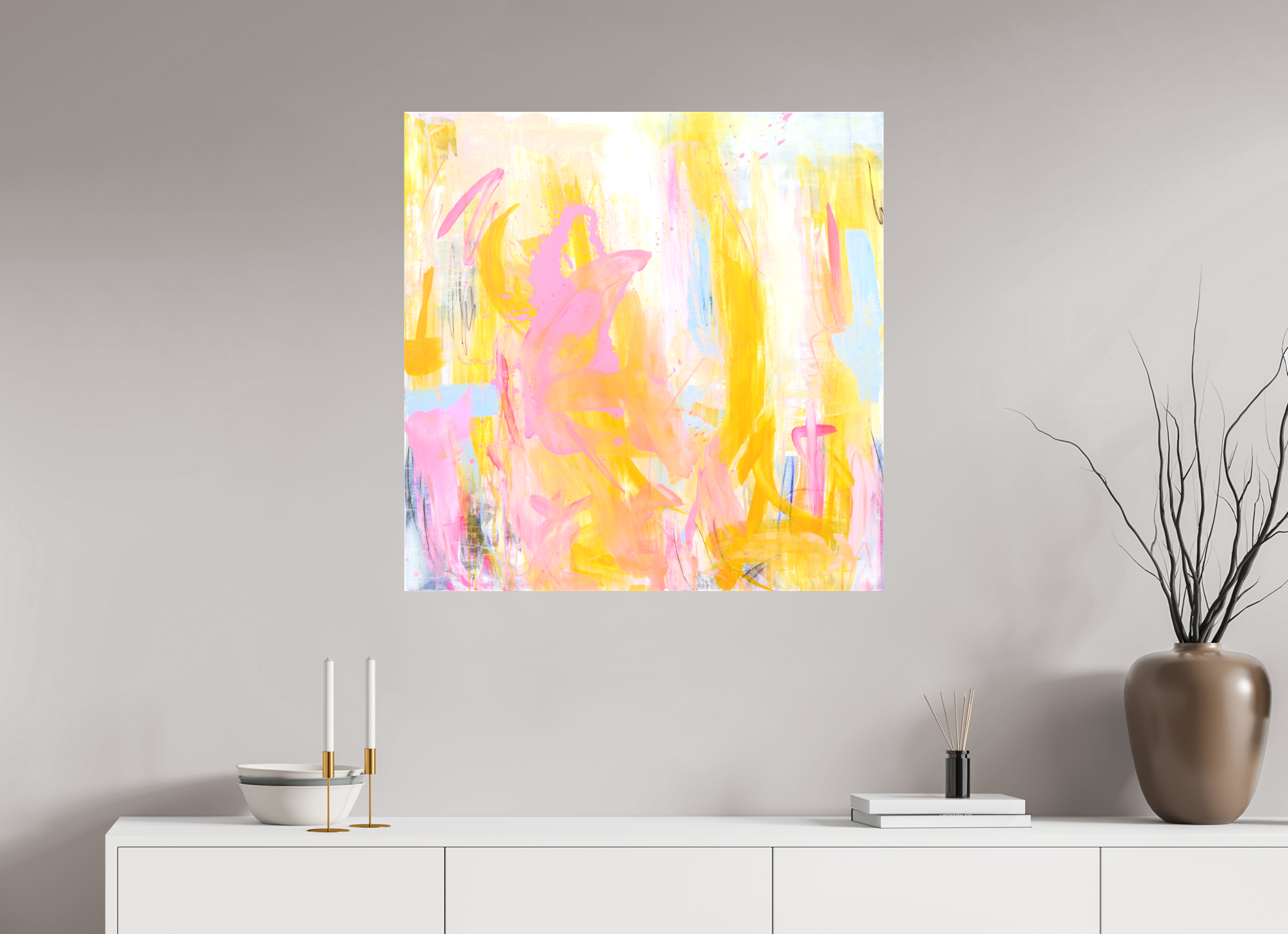80 x 80 cm, Canvas Print Joy