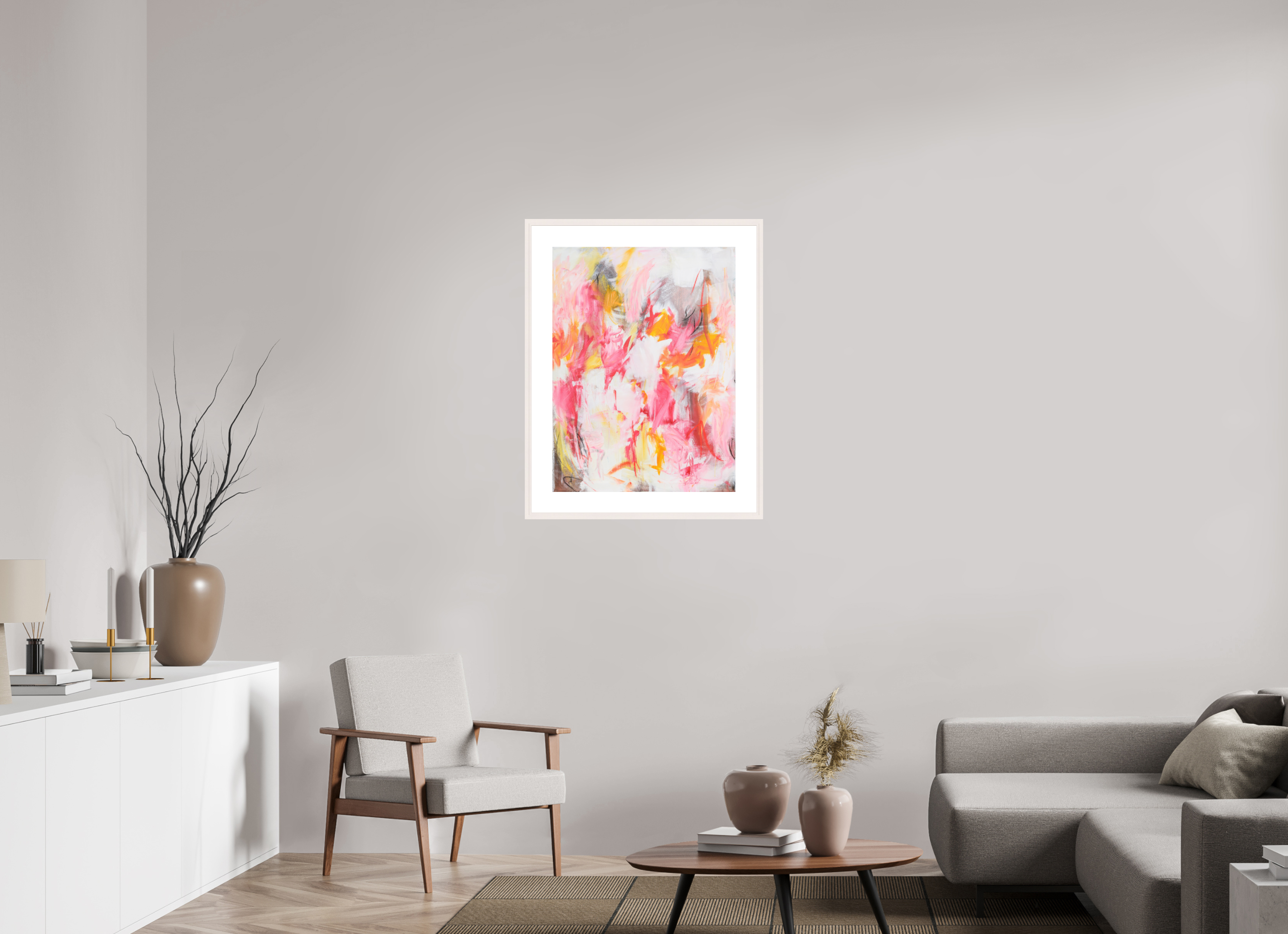 60 x 80 cm, Fine ArtPrint - Rahmen Ahorn Erwacht