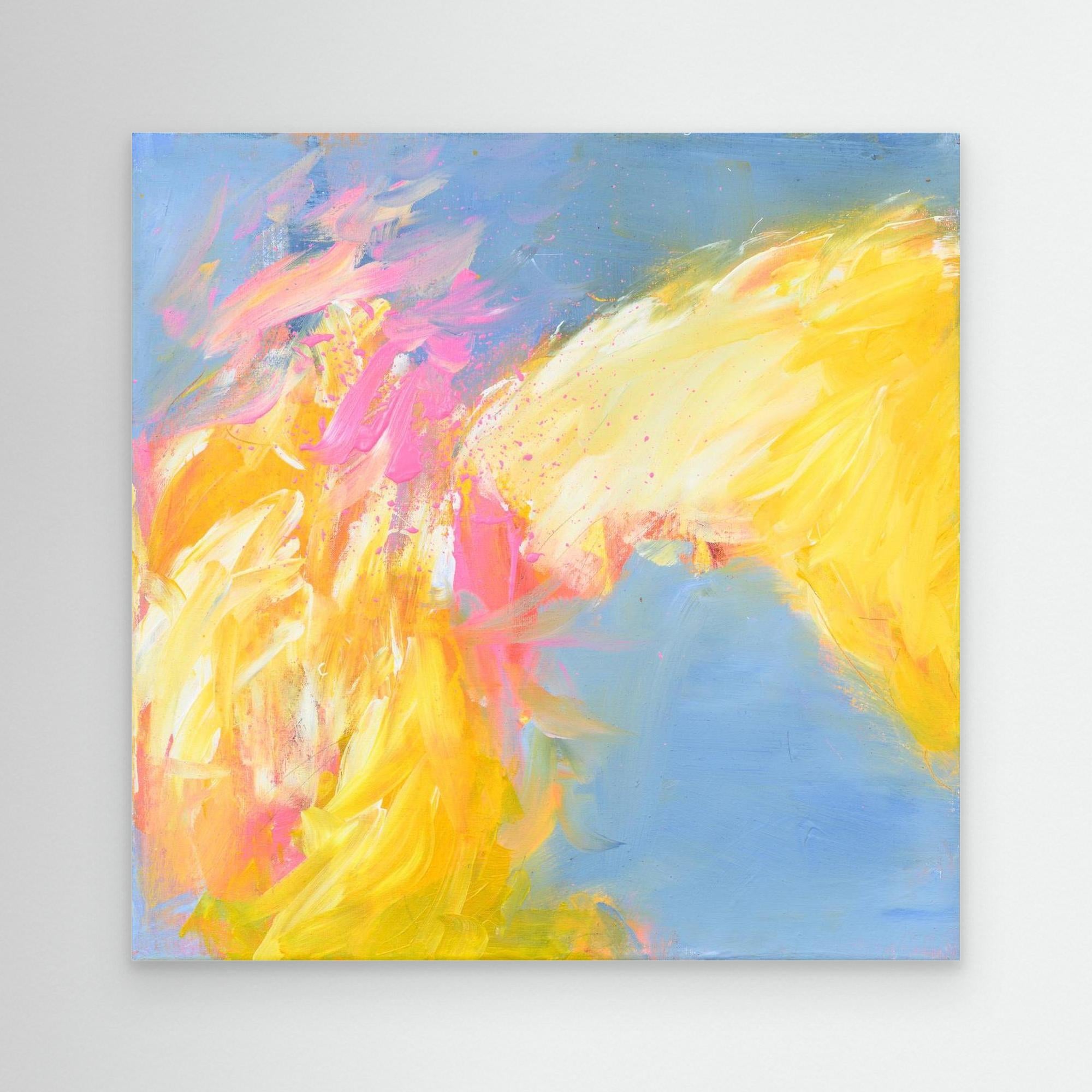 Ein freudvoller Beginn - Kunstdruck auf Leinwand