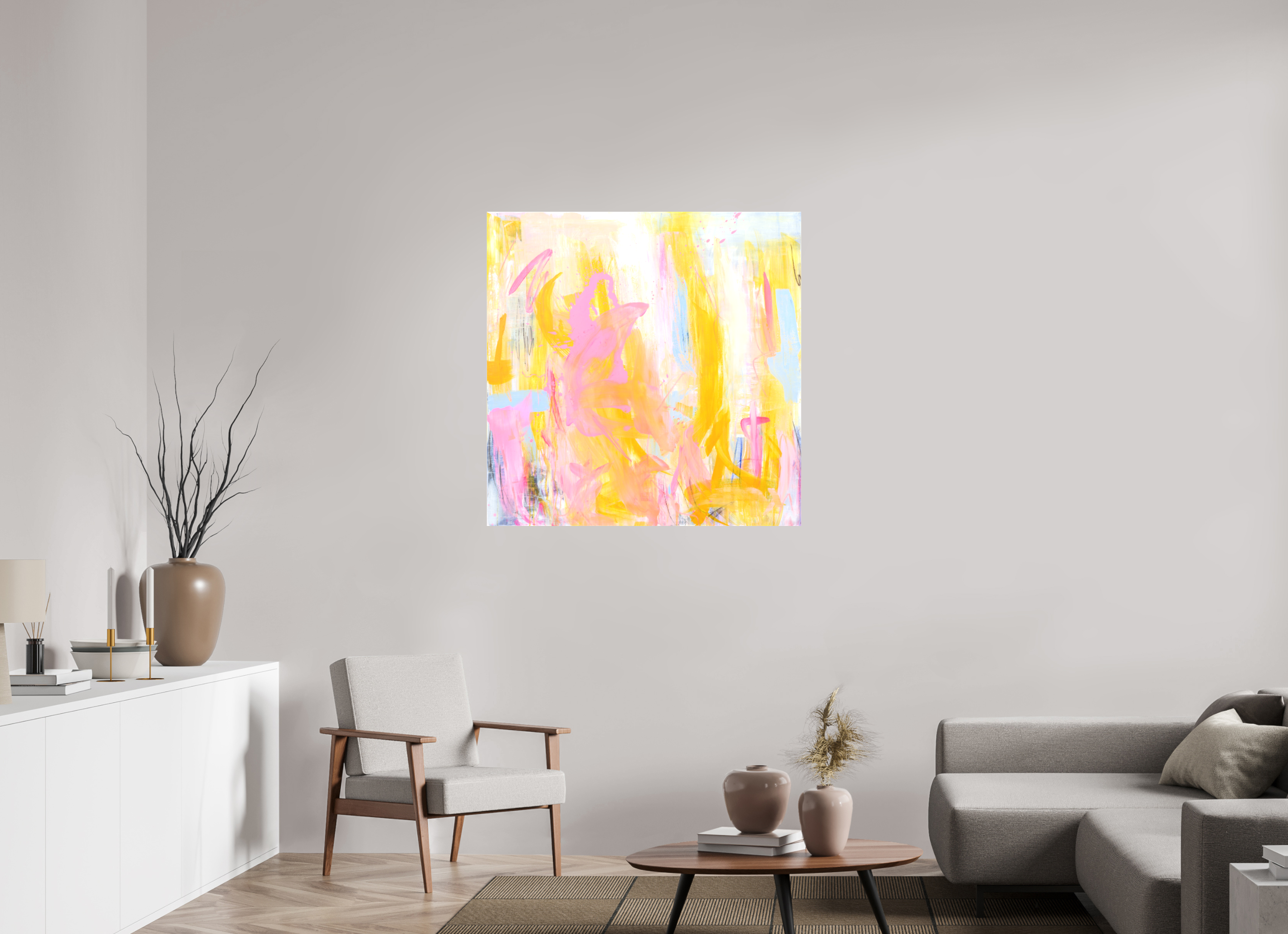 100 x 100 cm, Canvas Print Joy