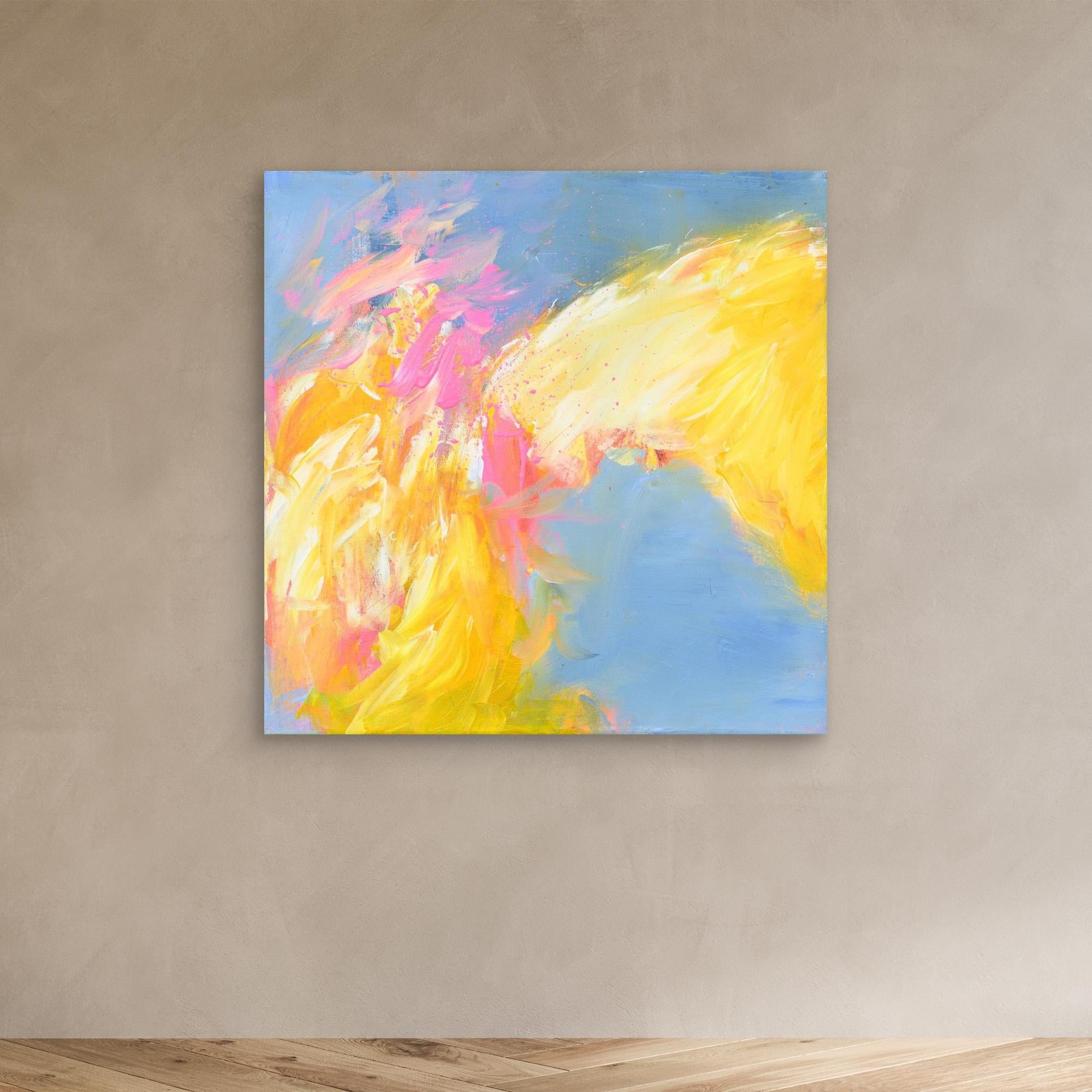 Ein freudvoller Beginn - Kunstdruck auf Leinwand